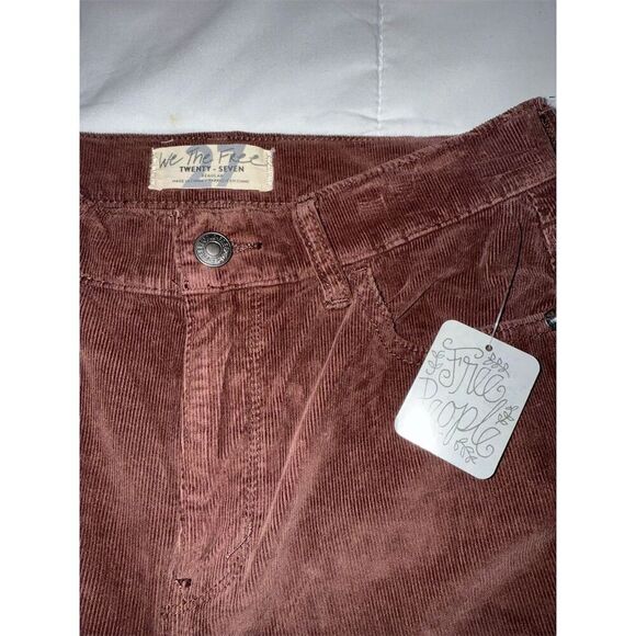 Free People We The Free Corduroy Cropped Pants Brown Size 4 / 27 - Picture 5 of 6